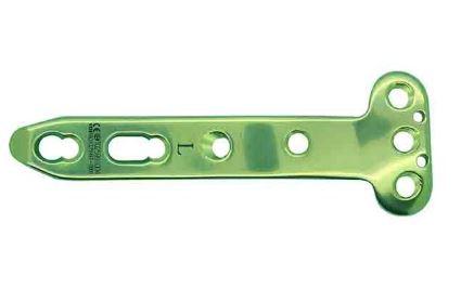 Проксимально-медіальна великогомілкова Т-подібна пластина , права ( Double Medical Technology Inc.)